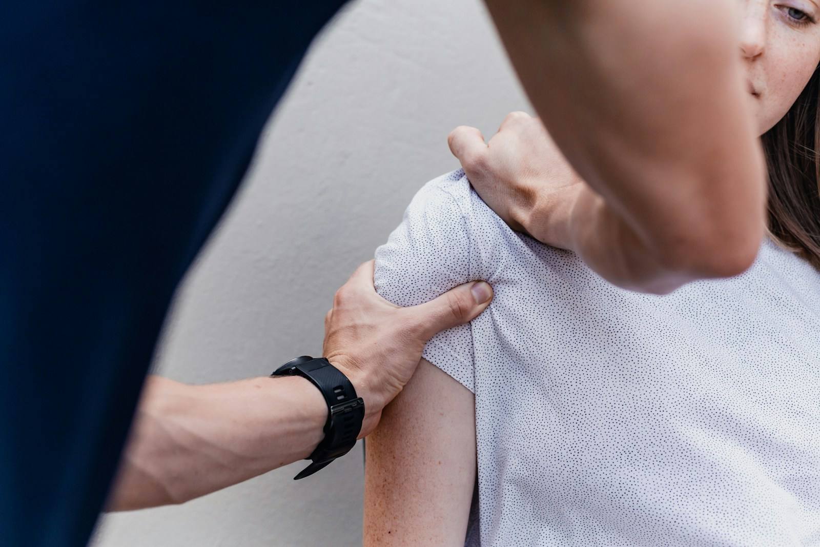 Daniel Osei treating a patient