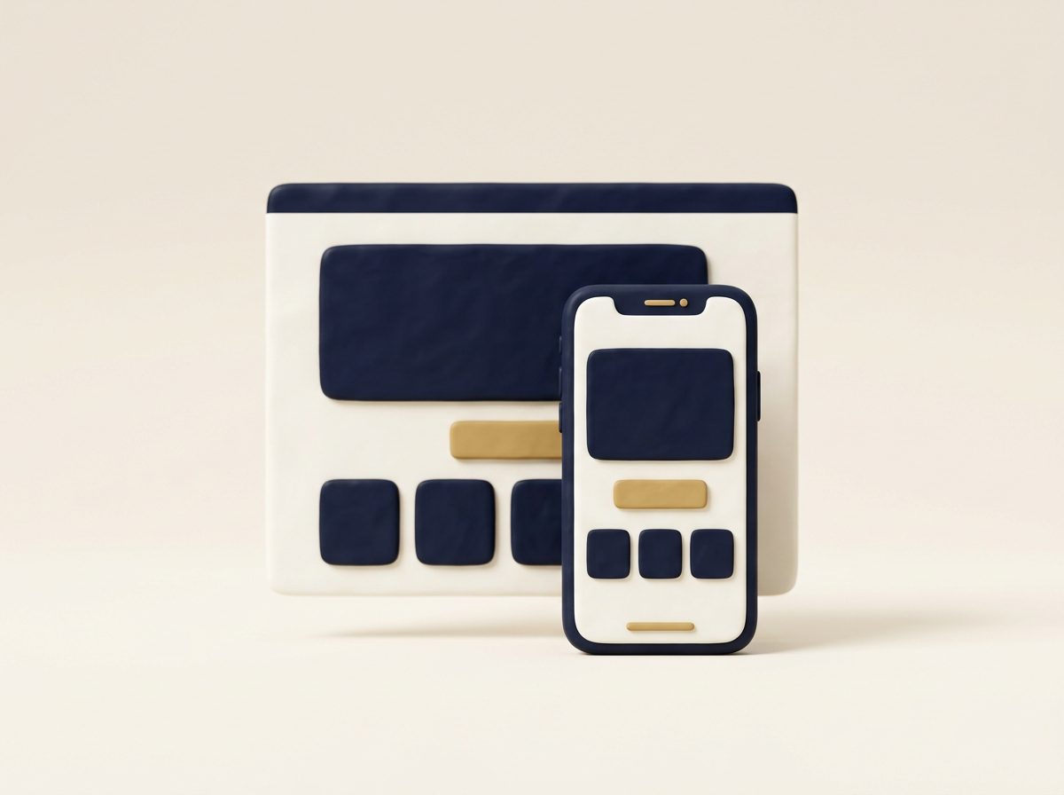 Illustration: a clean website on a laptop and phone
